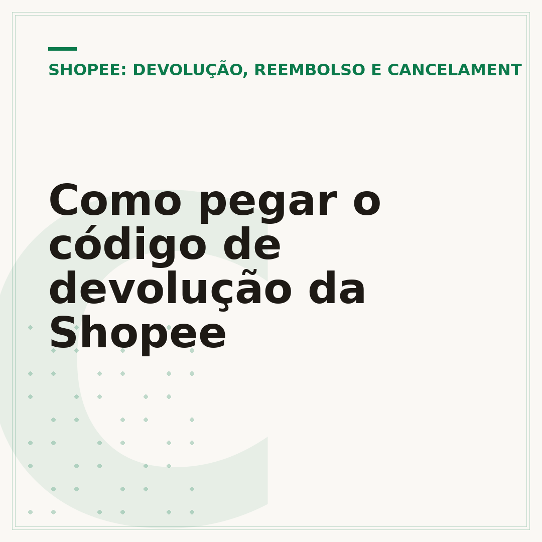 Como pegar o código de devolução da Shopee