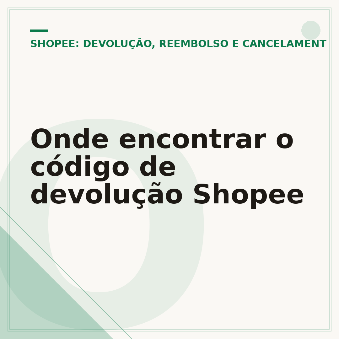 Onde encontrar o código de devolução Shopee