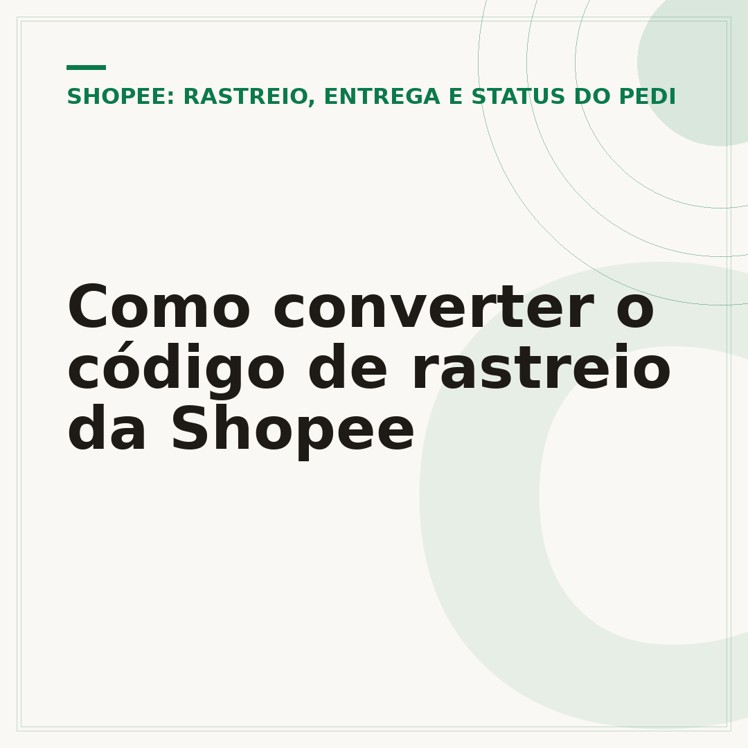 Como converter o código de rastreio da Shopee