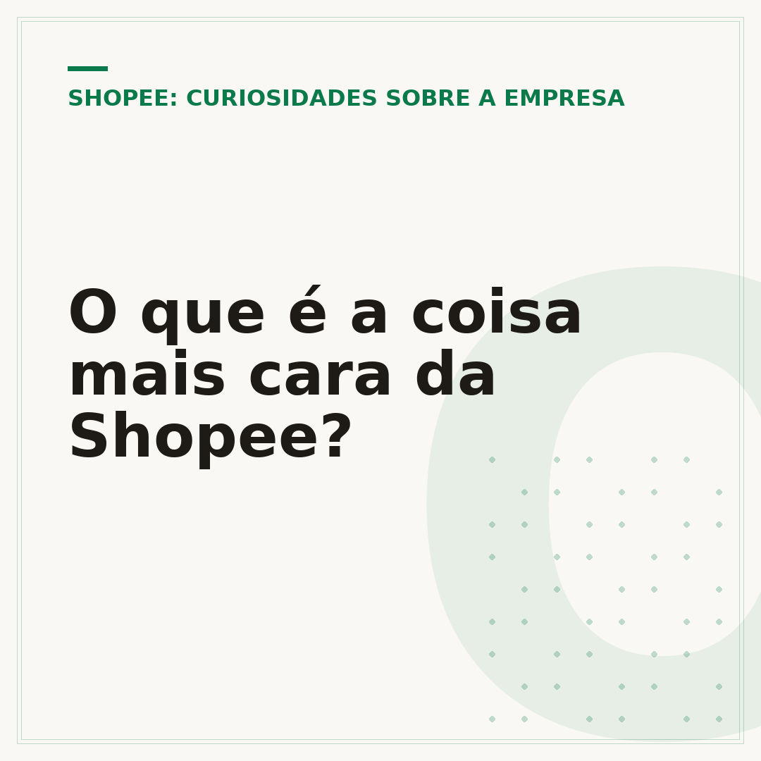 O que é a coisa mais cara da Shopee?