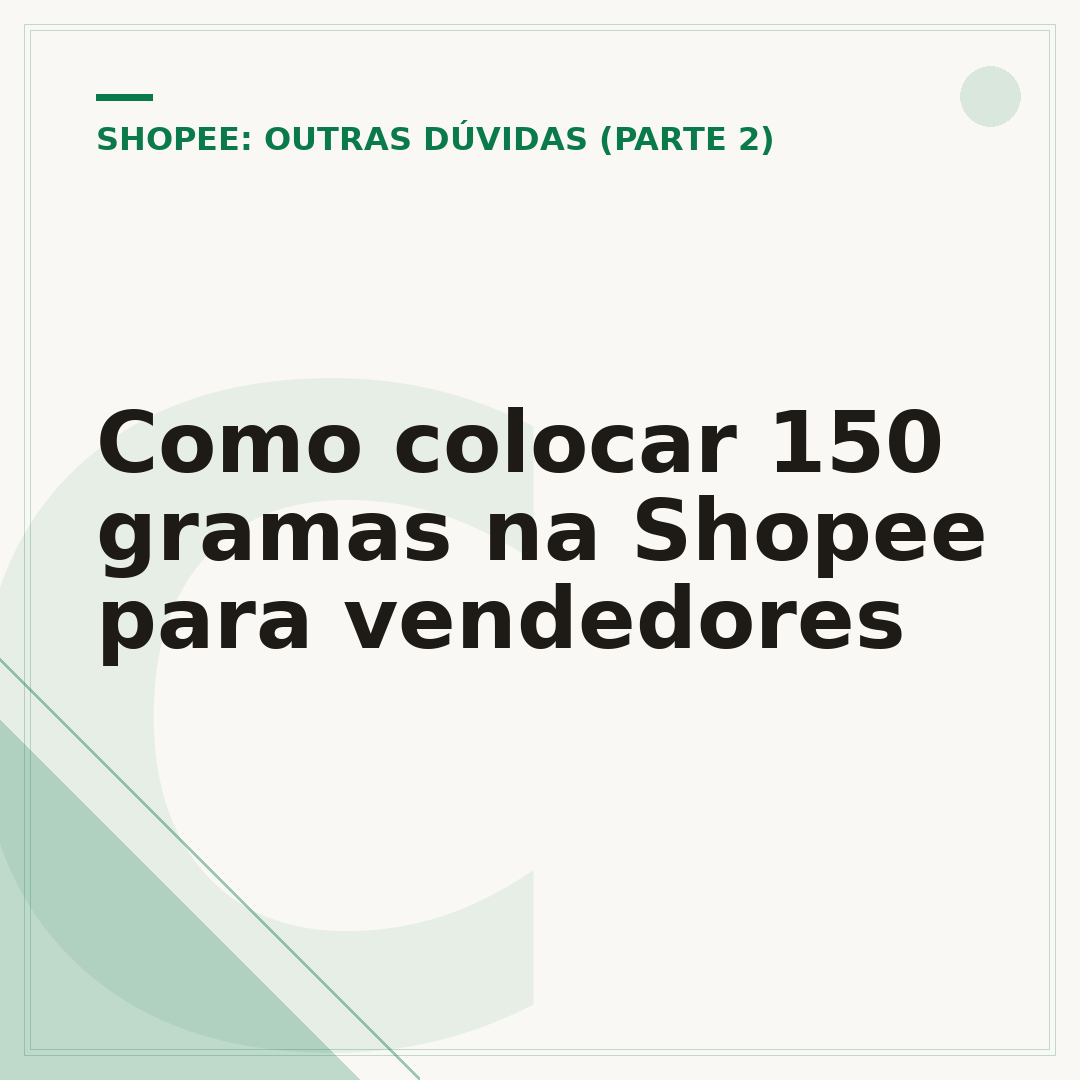 Como colocar 150 gramas na Shopee para vendedores