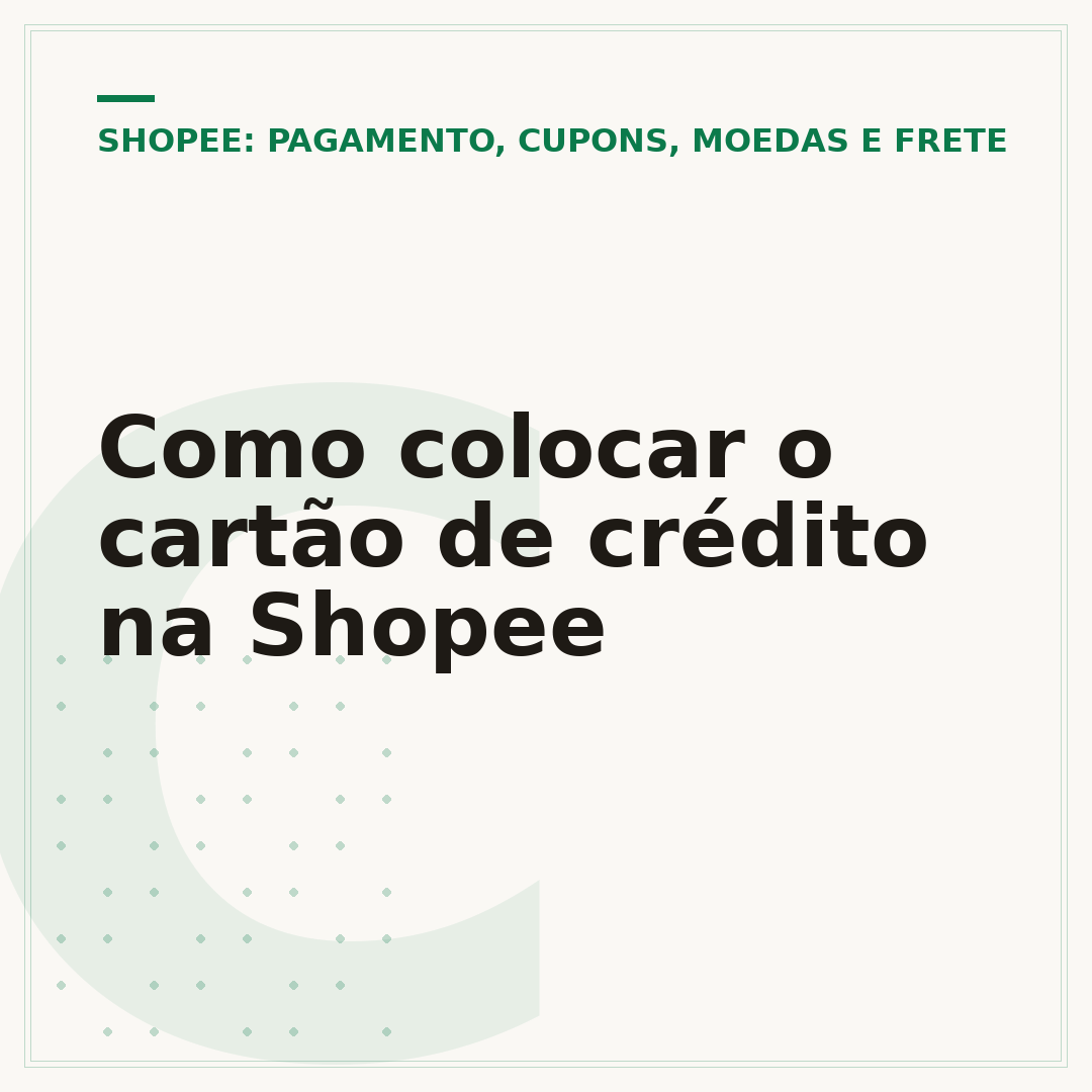 Como colocar o cartão de crédito na Shopee