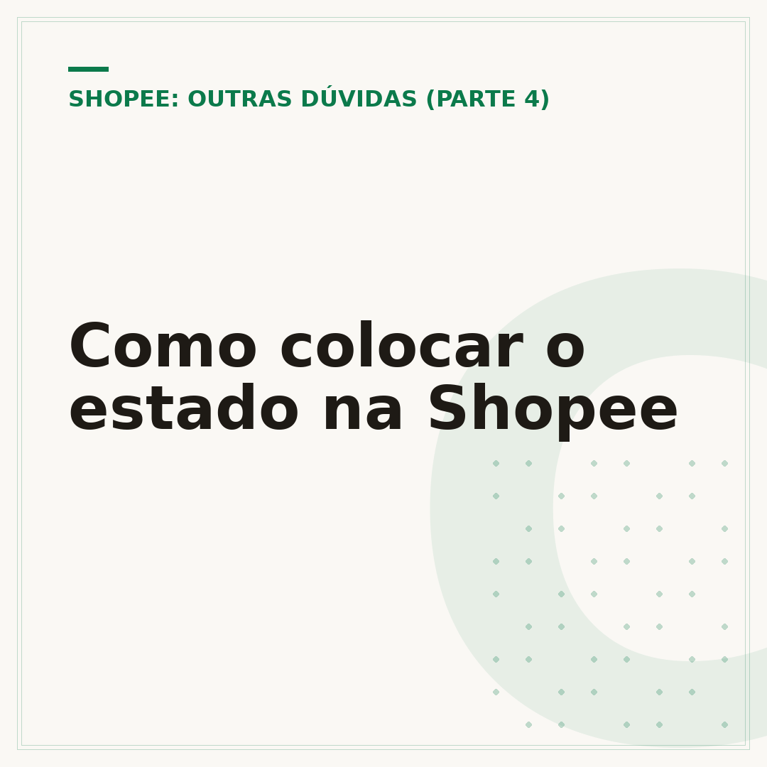 Como colocar o estado na Shopee