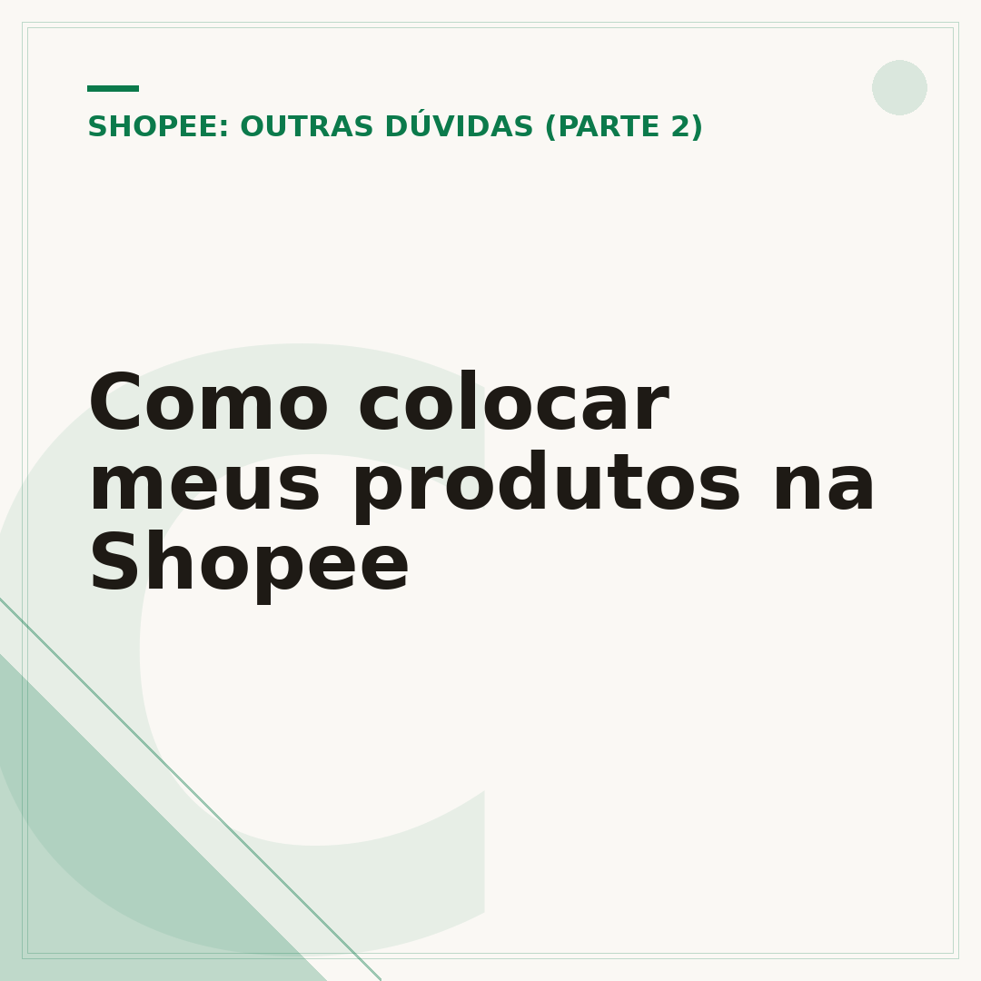 Como colocar meus produtos na Shopee