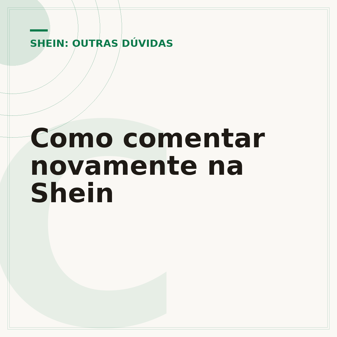 Como comentar novamente na Shein
