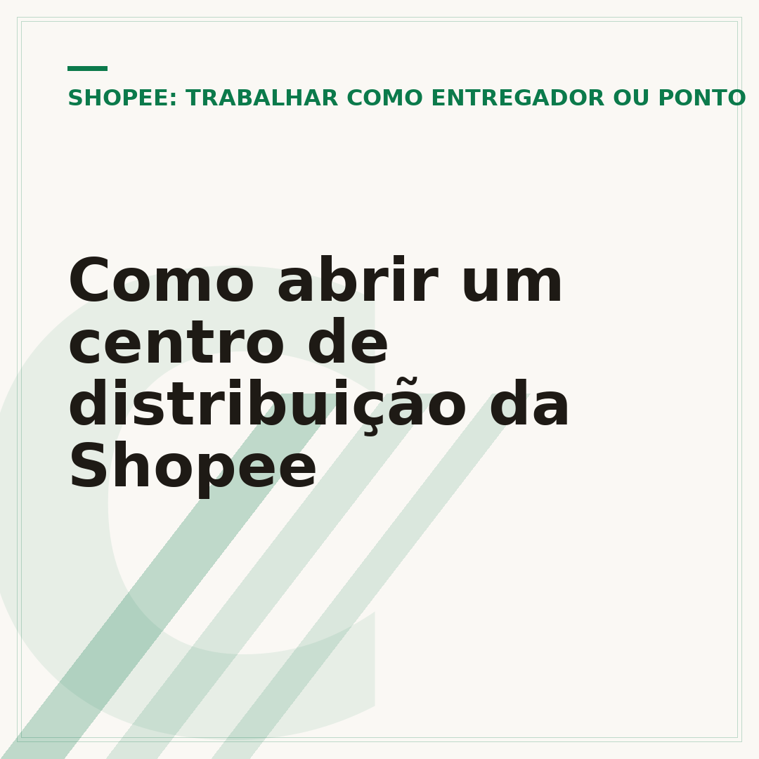 Como abrir um centro de distribuição da Shopee