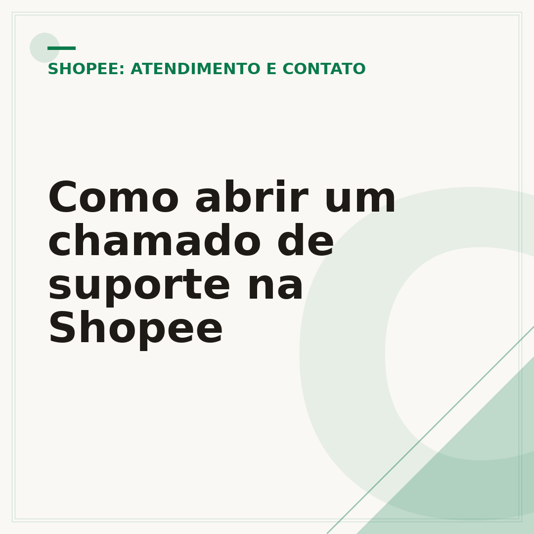 Como abrir um chamado de suporte na Shopee