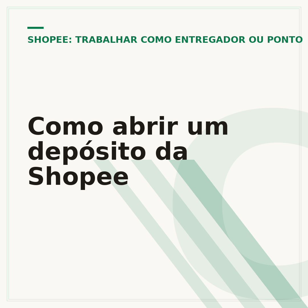 Como abrir um depósito da Shopee