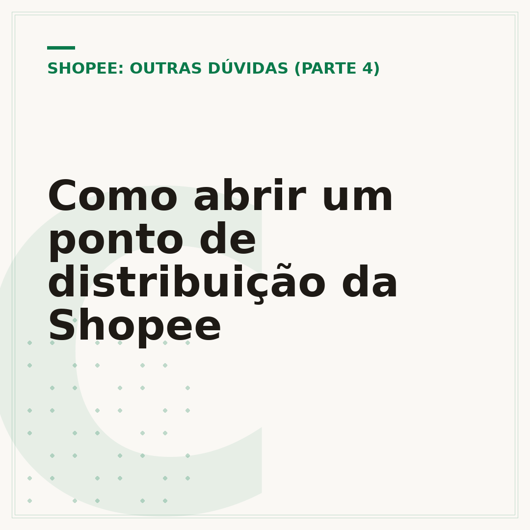 Como abrir um ponto de distribuição da Shopee