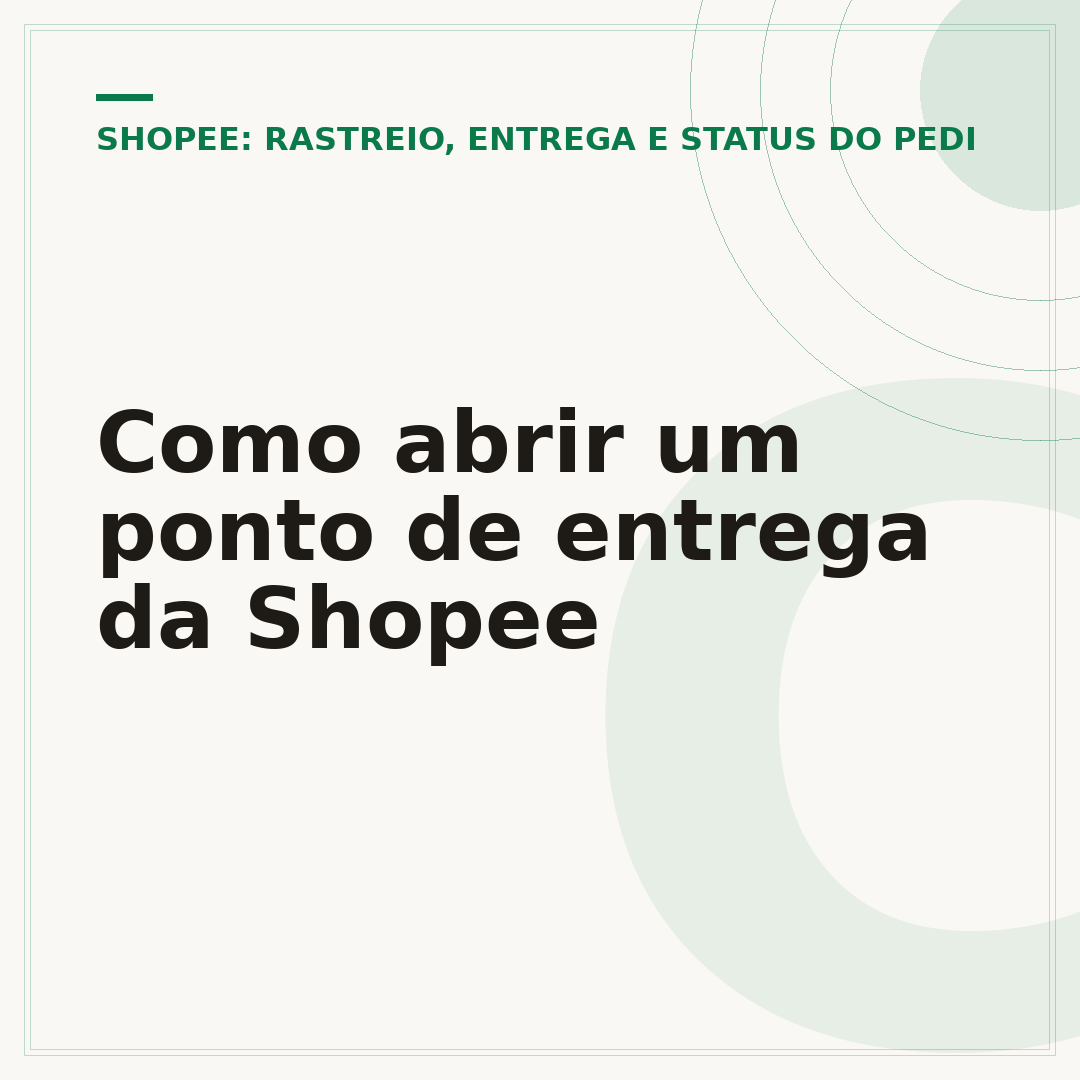 Como abrir um ponto de entrega da Shopee