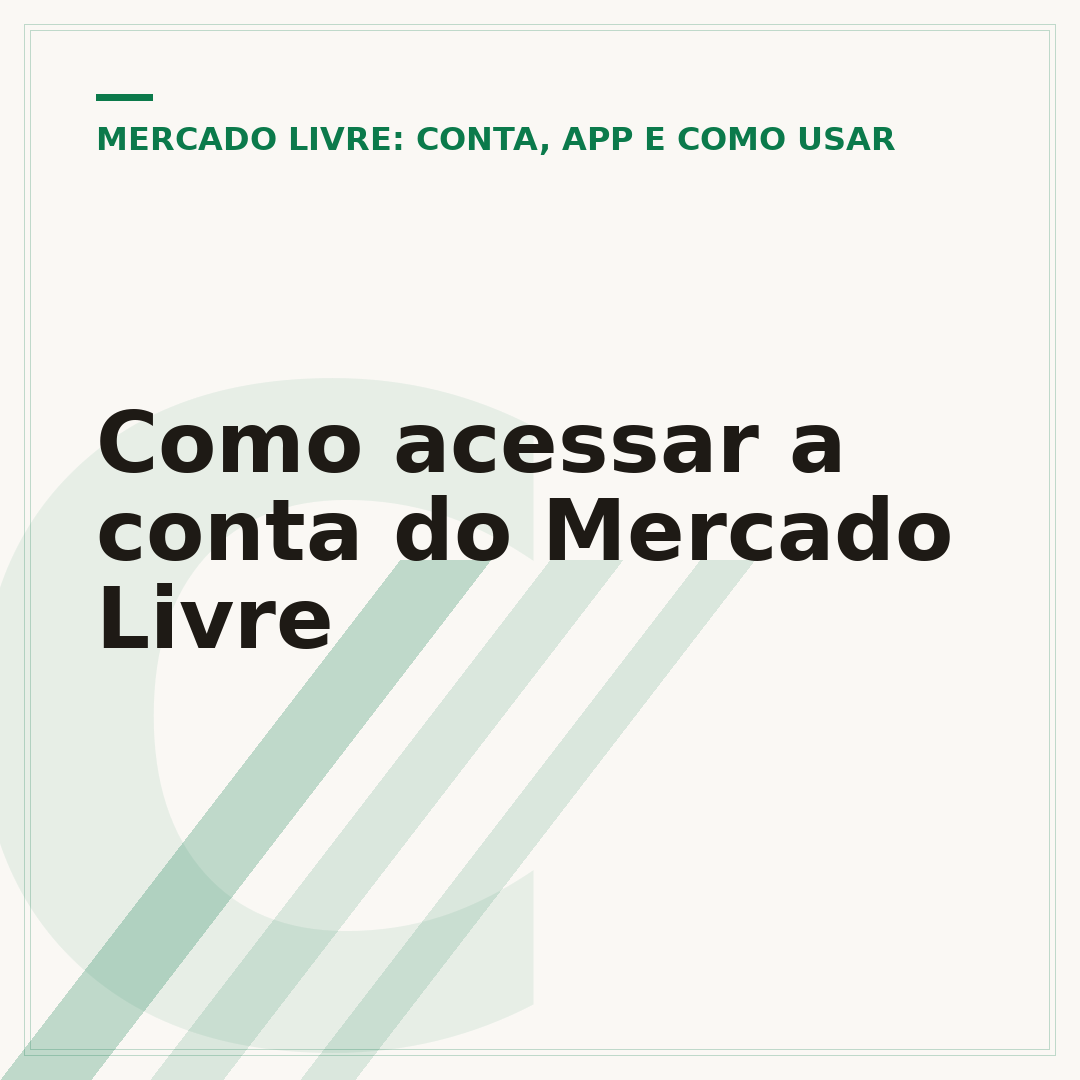 Como acessar a conta do Mercado Livre