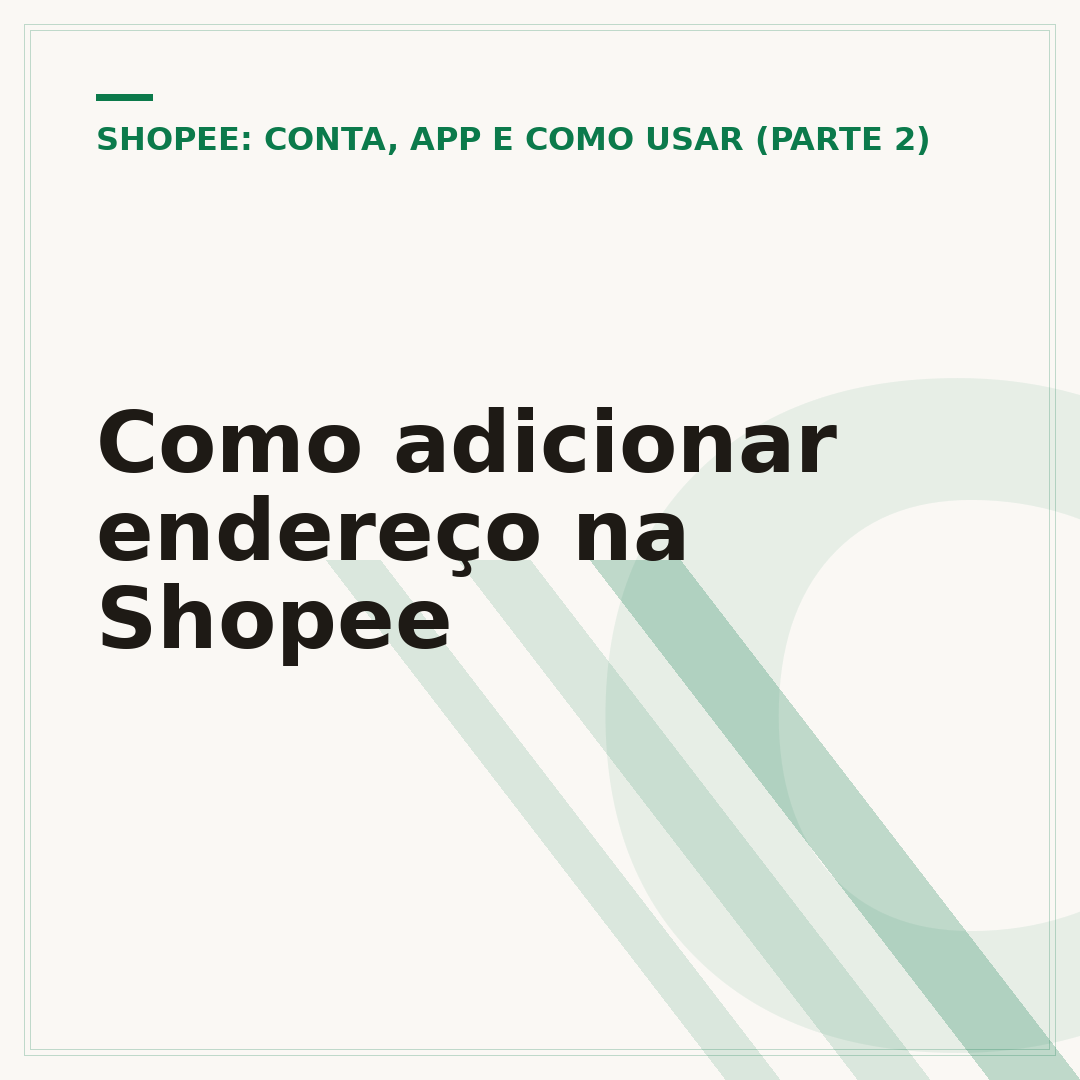 Como adicionar endereço na Shopee
