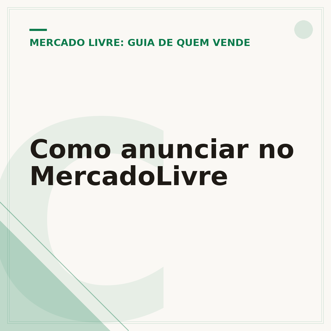 Como anunciar no MercadoLivre