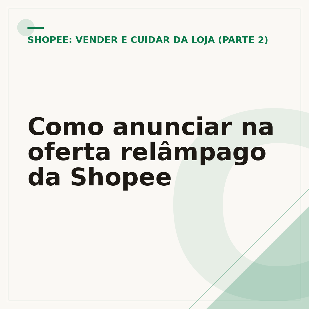 Como anunciar na oferta relâmpago da Shopee