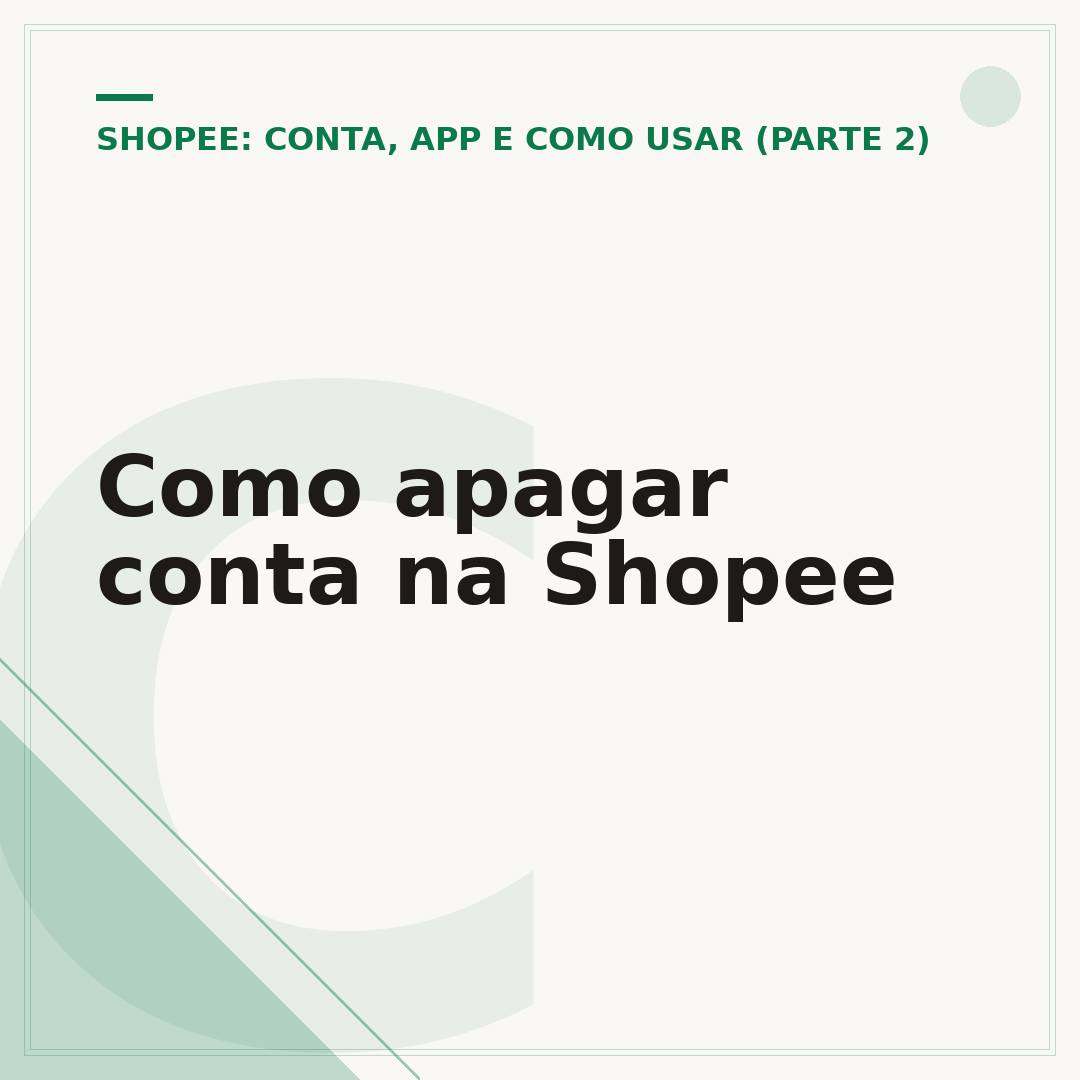 Como apagar conta na Shopee