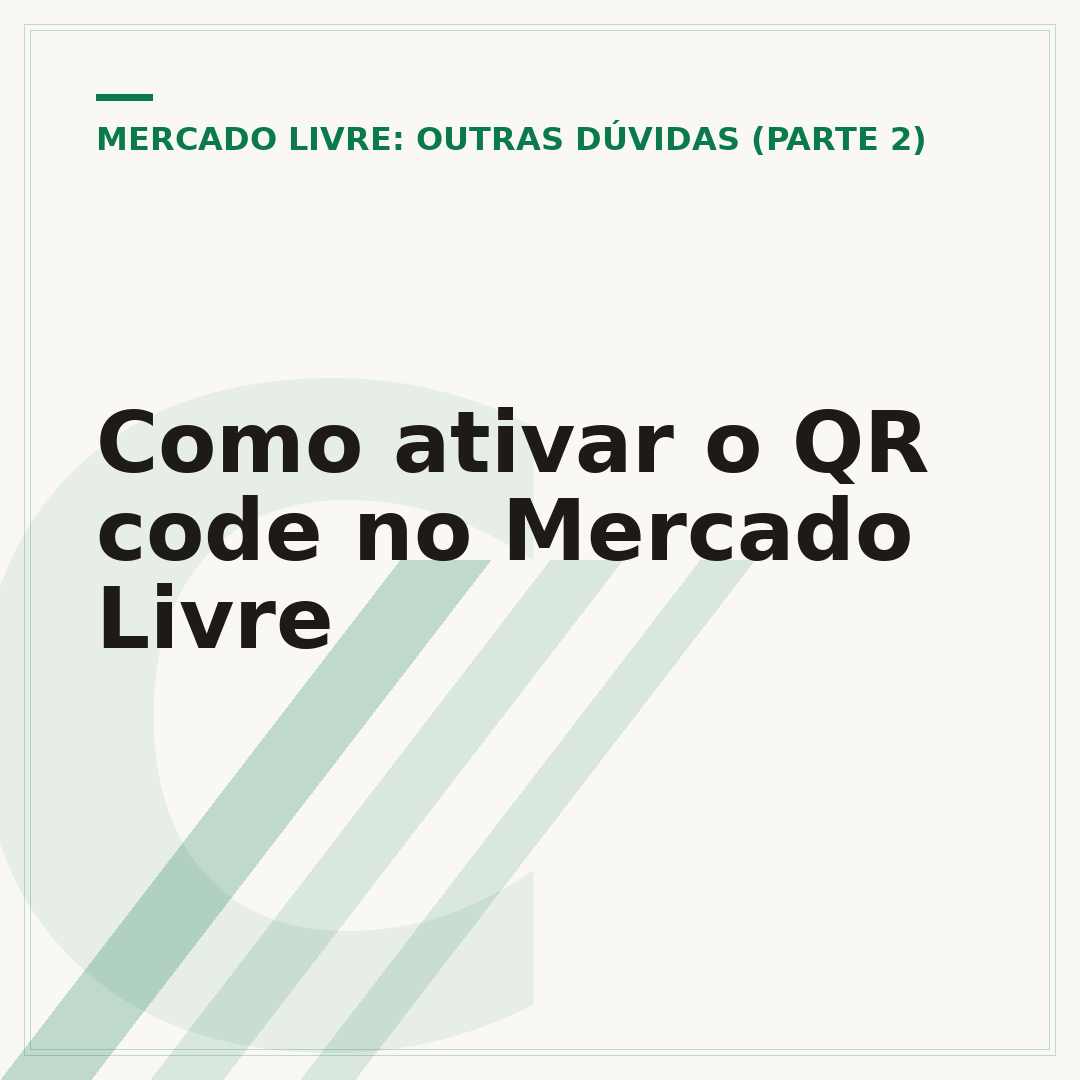 Como ativar o QR code no Mercado Livre