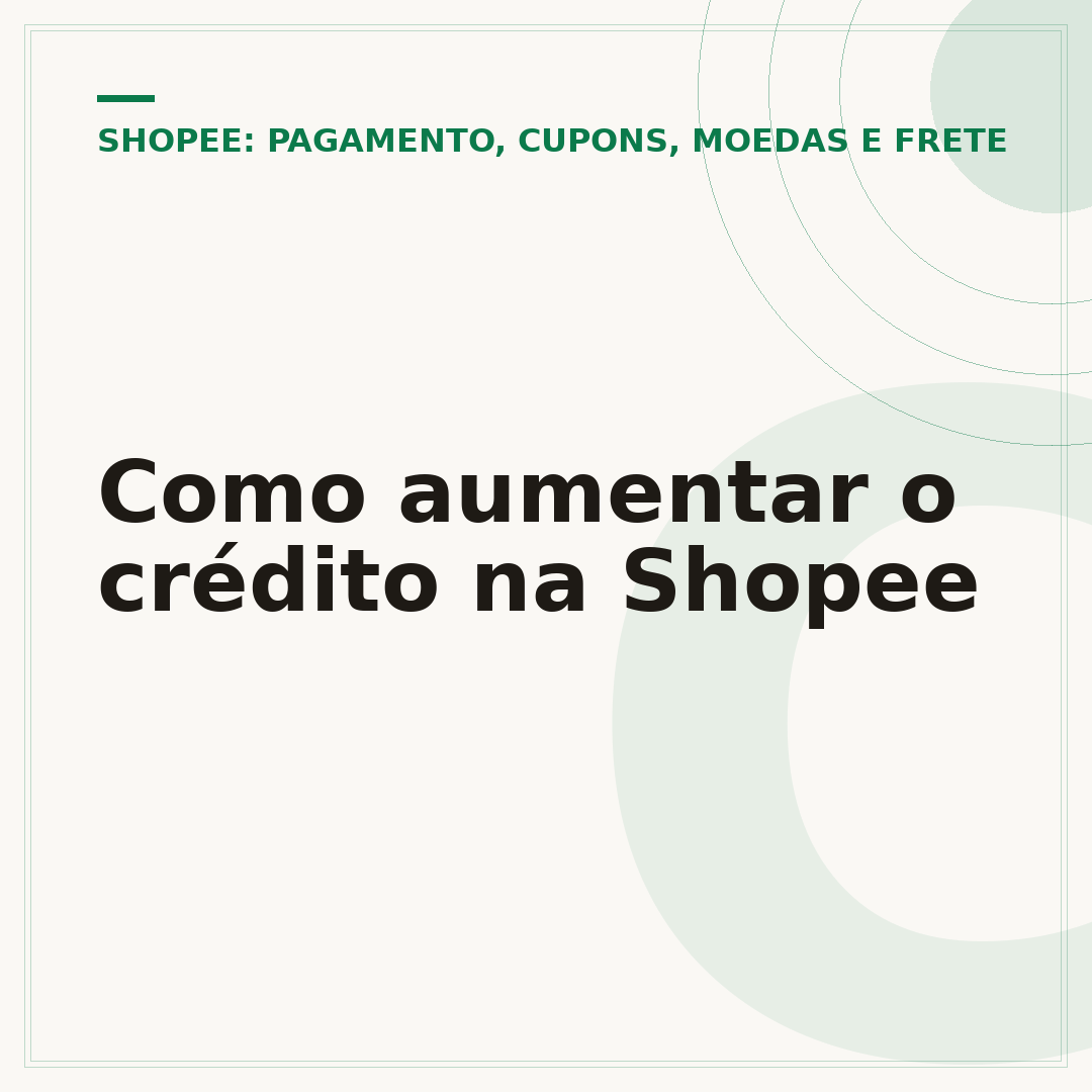 Como aumentar o crédito na Shopee