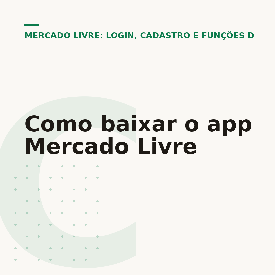 Como baixar o app Mercado Livre