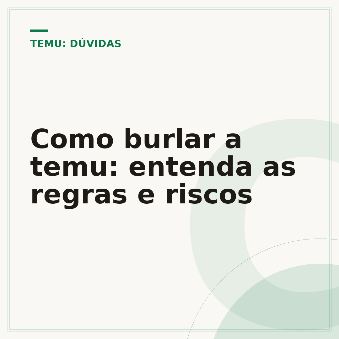 Como burlar a temu: entenda as regras e riscos