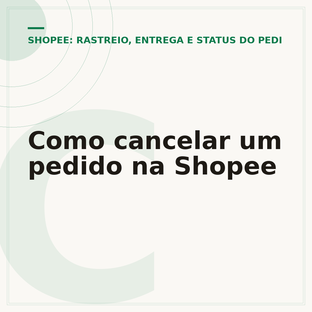 Como cancelar um pedido na Shopee