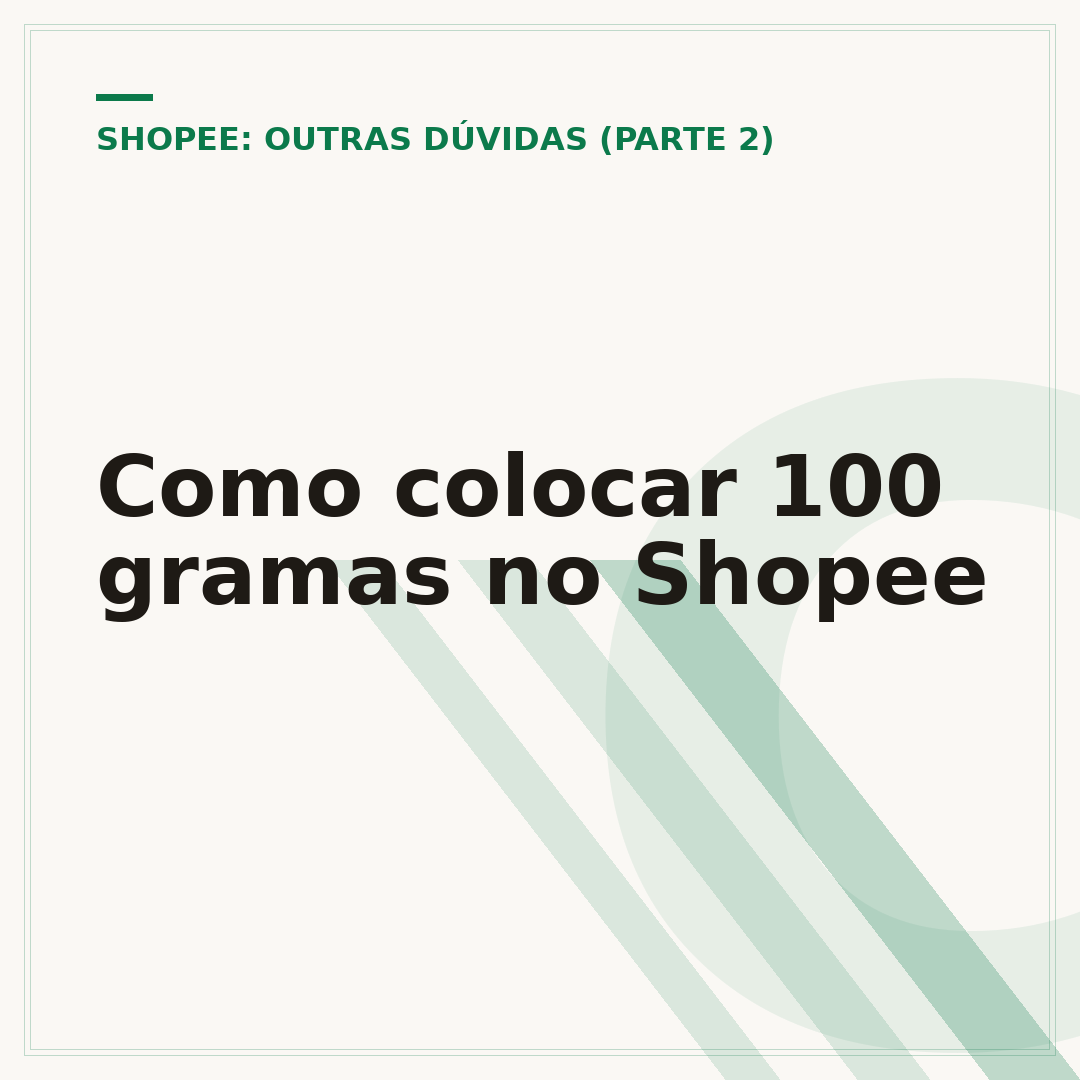 Como colocar 100 gramas no Shopee