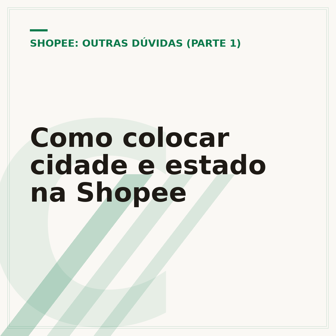 Como colocar cidade e estado na Shopee