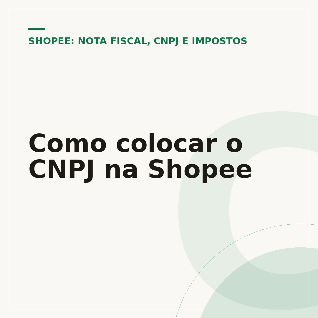 Como colocar o CNPJ na Shopee