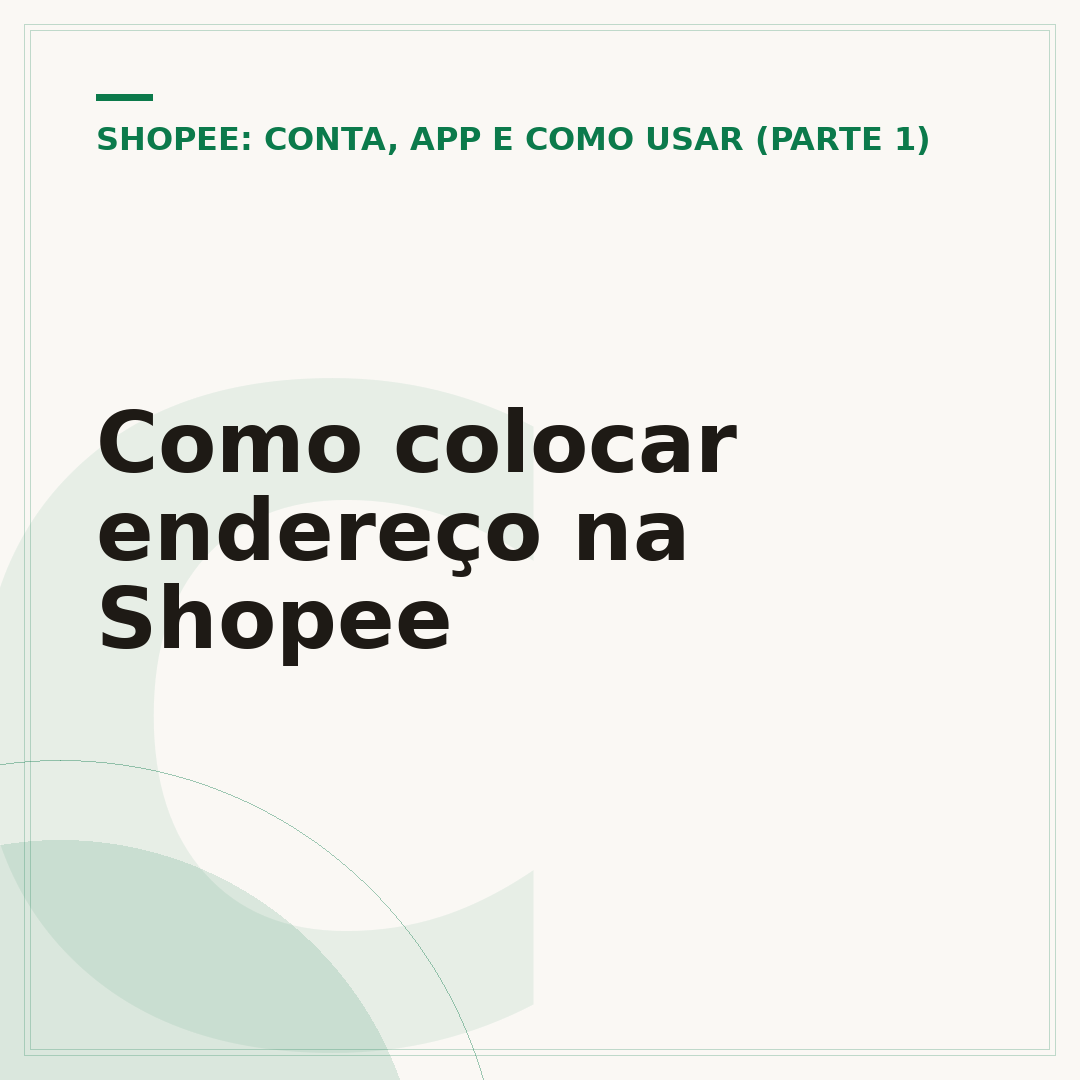 Como colocar endereço na Shopee