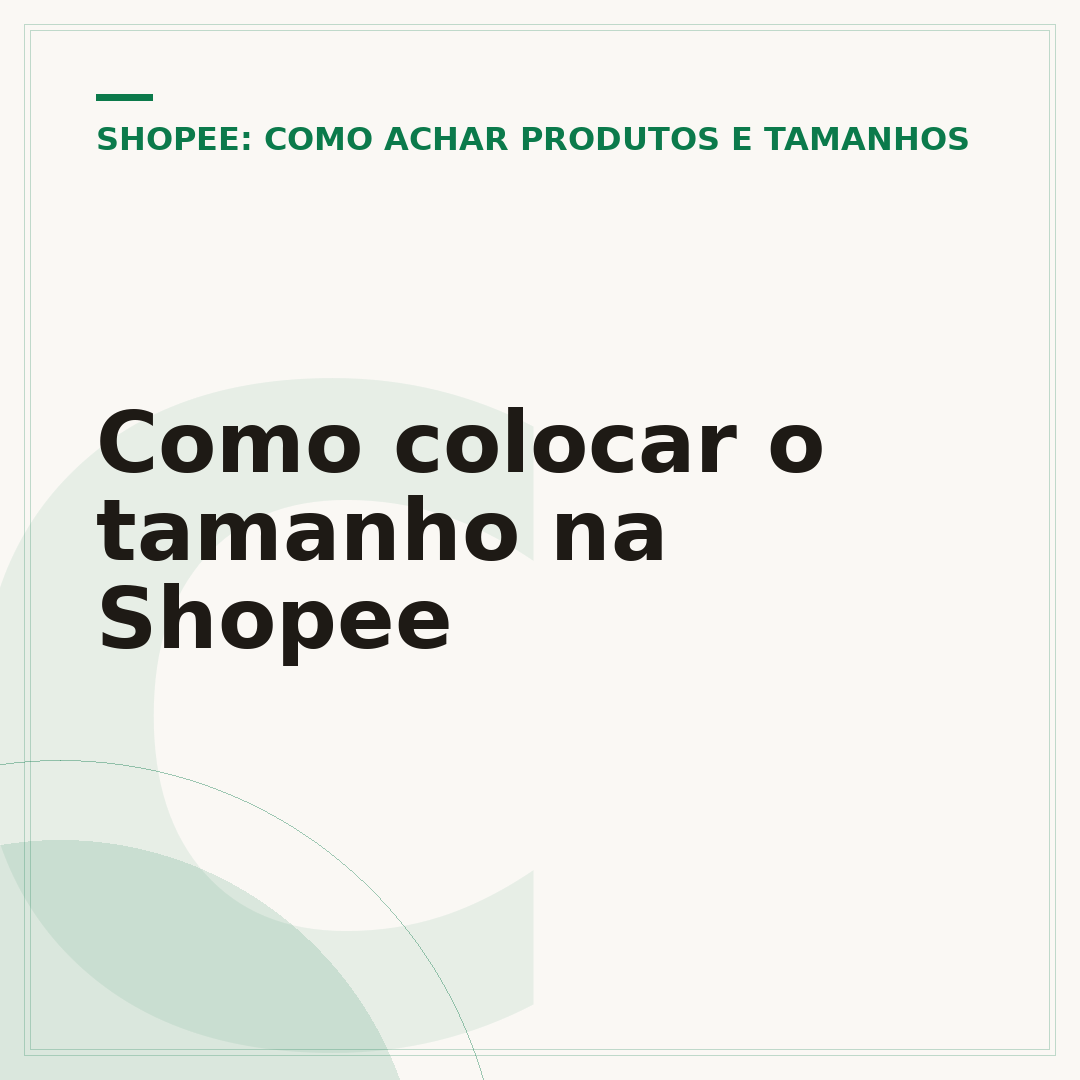 Como colocar o tamanho na Shopee