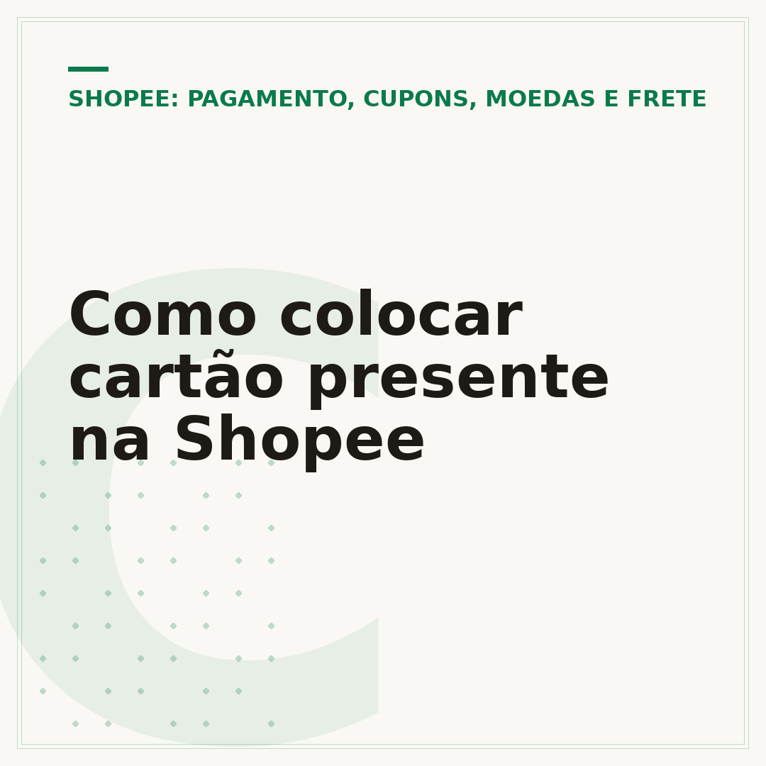 Como colocar cartão presente na Shopee