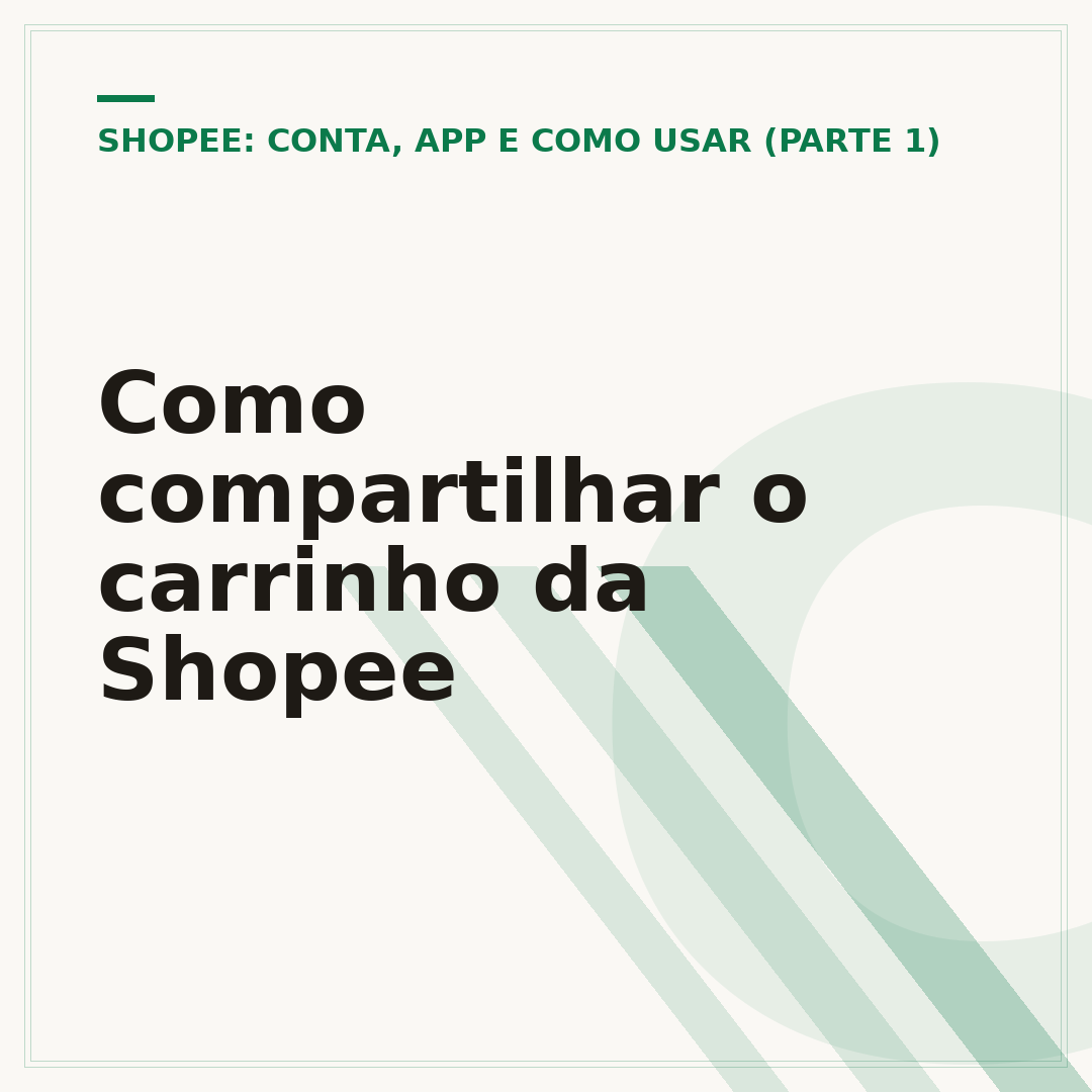 Como compartilhar o carrinho da Shopee
