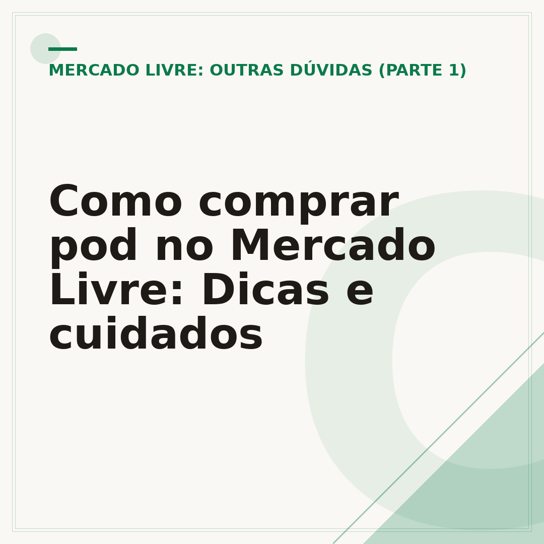 Como comprar pod no Mercado Livre: Dicas e cuidados