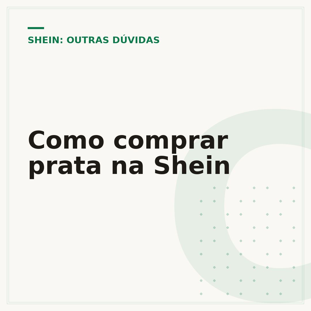 Como comprar prata na Shein