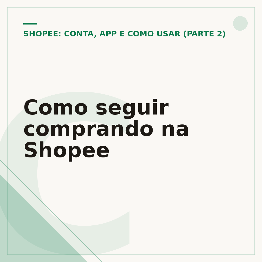 Como seguir comprando na Shopee
