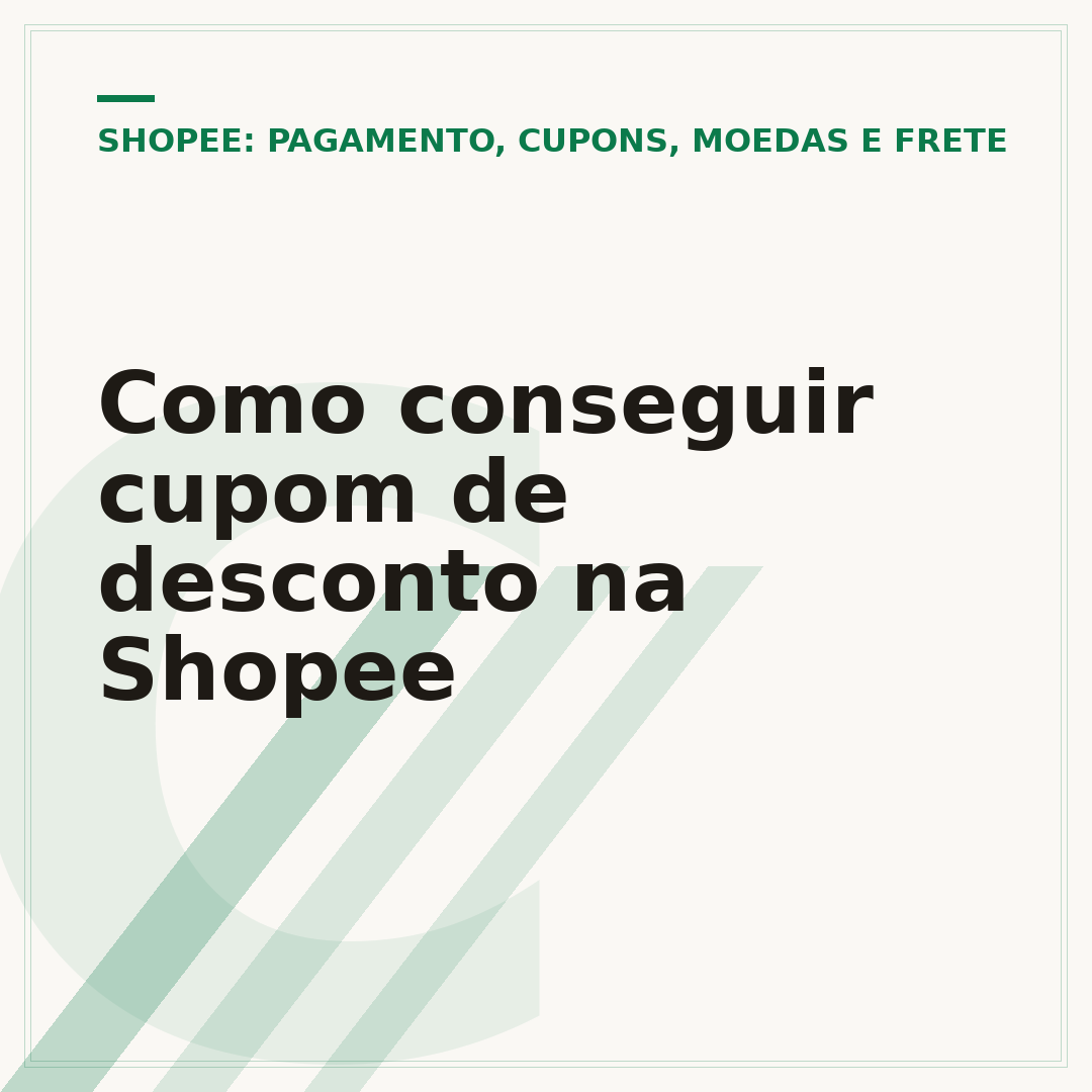 Como conseguir cupom de desconto na Shopee