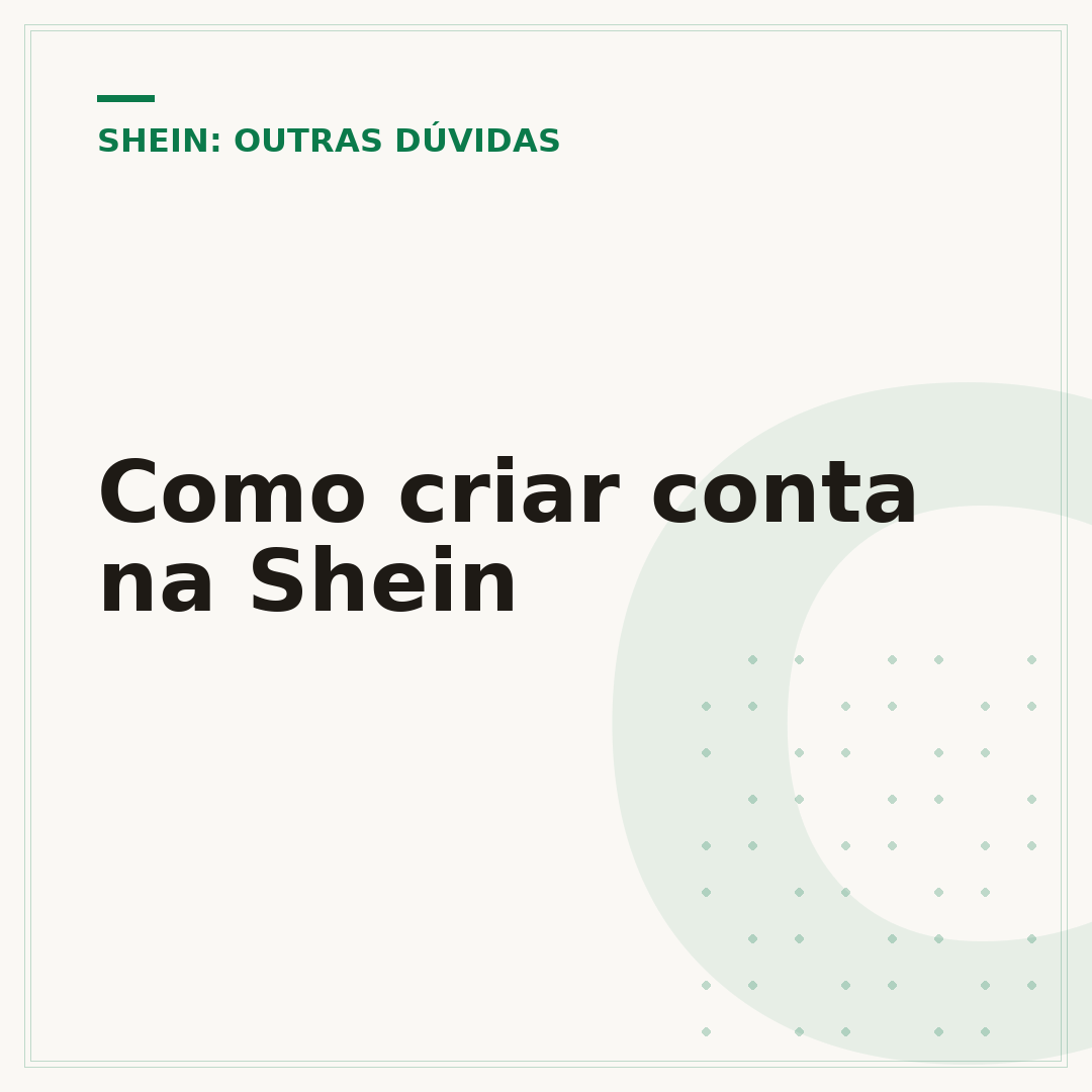 Como criar conta na Shein