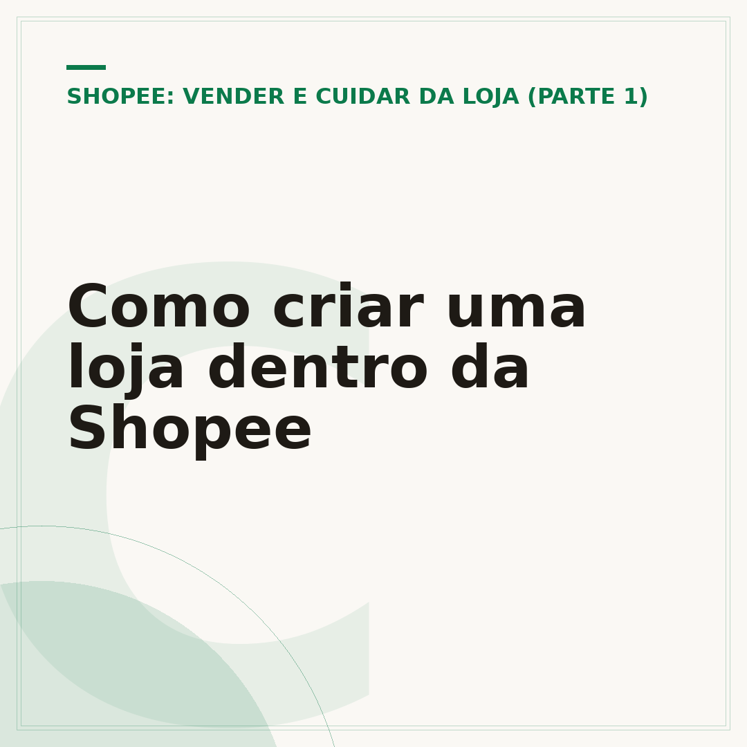 Como criar uma loja dentro da Shopee
