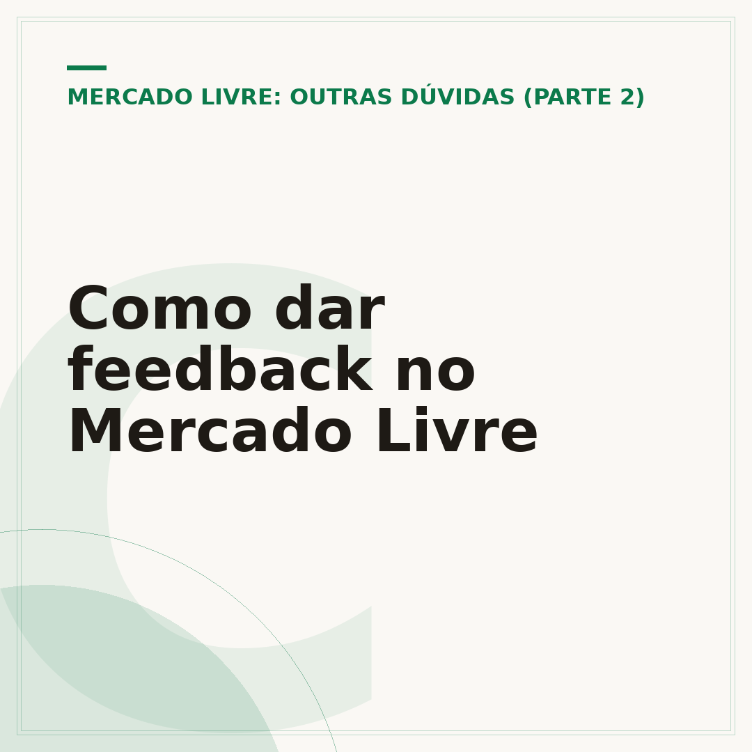 Como dar feedback no Mercado Livre
