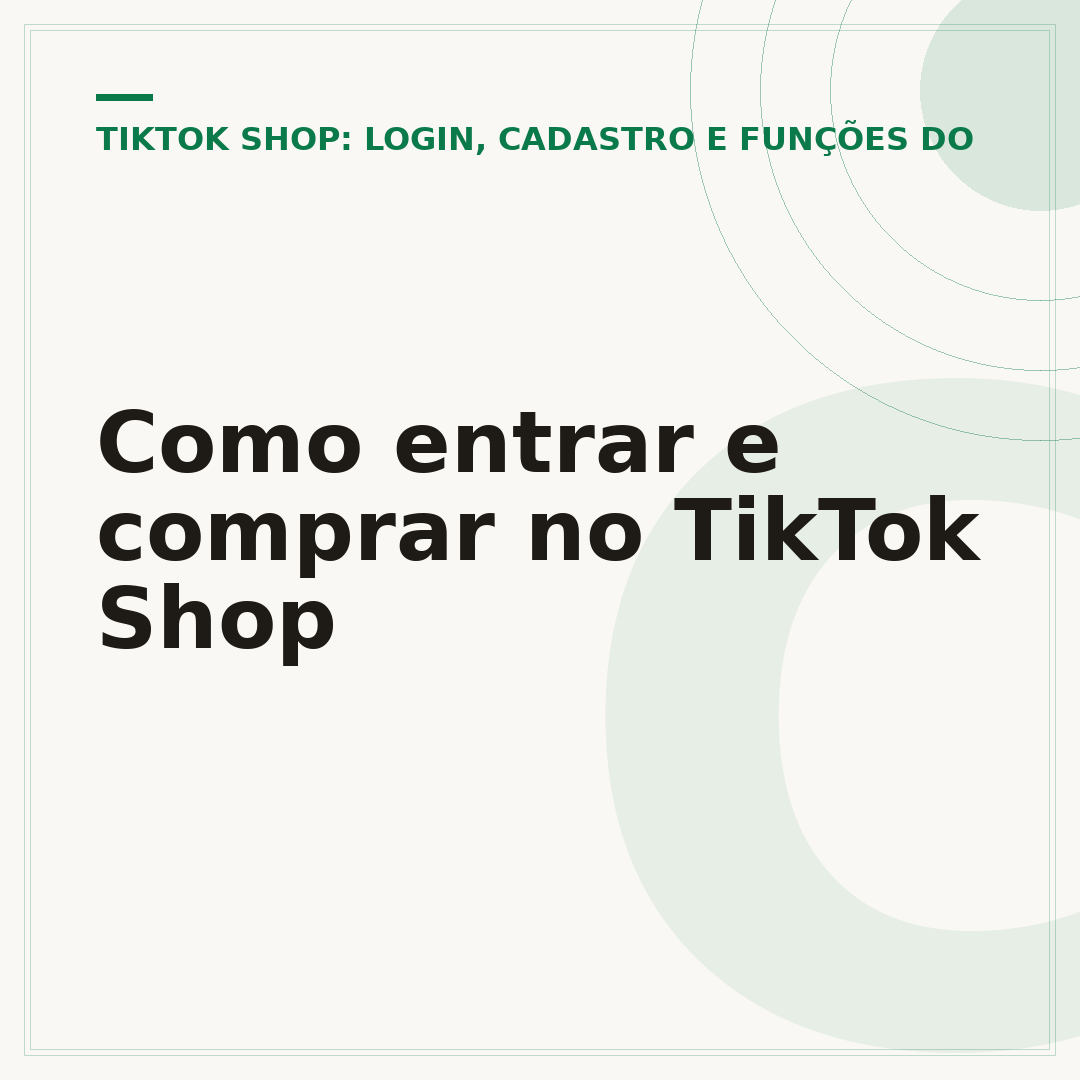 Como entrar e comprar no TikTok Shop