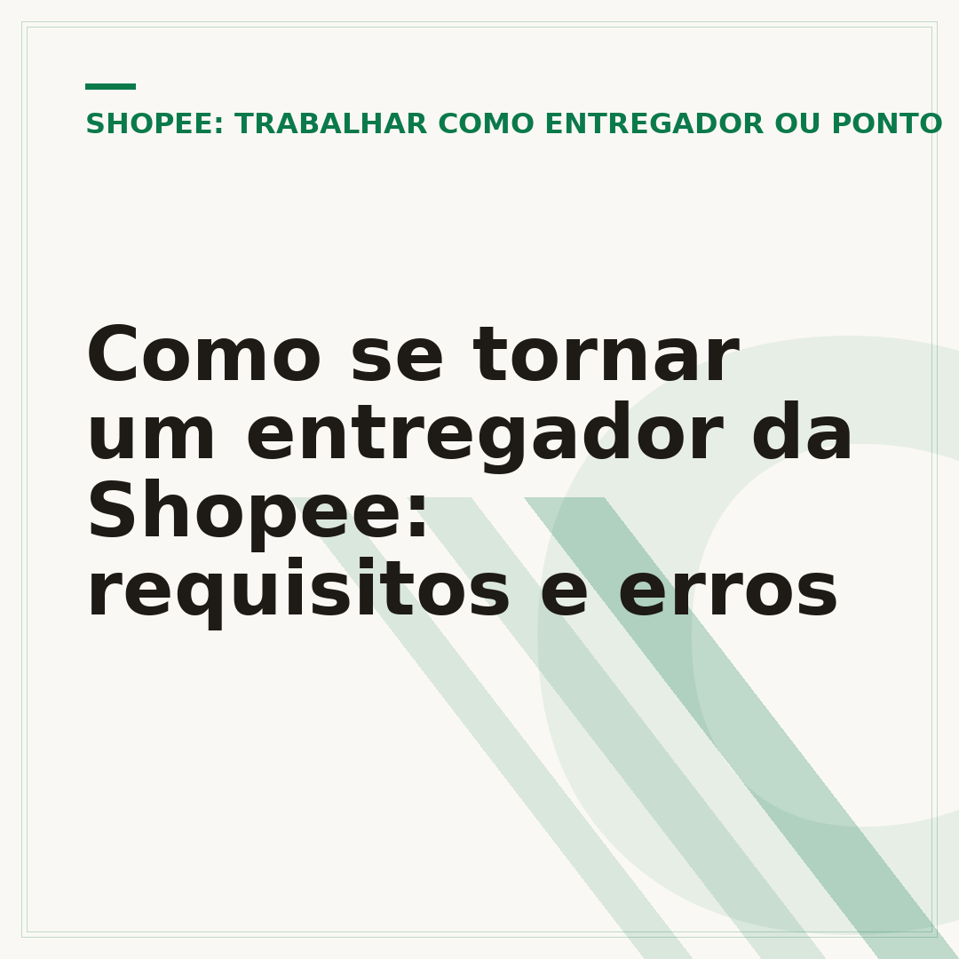 Como se tornar um entregador da Shopee: requisitos e erros