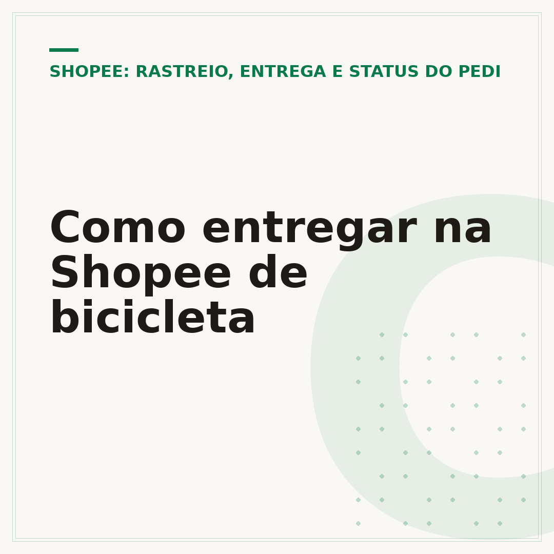 Como entregar na Shopee de bicicleta