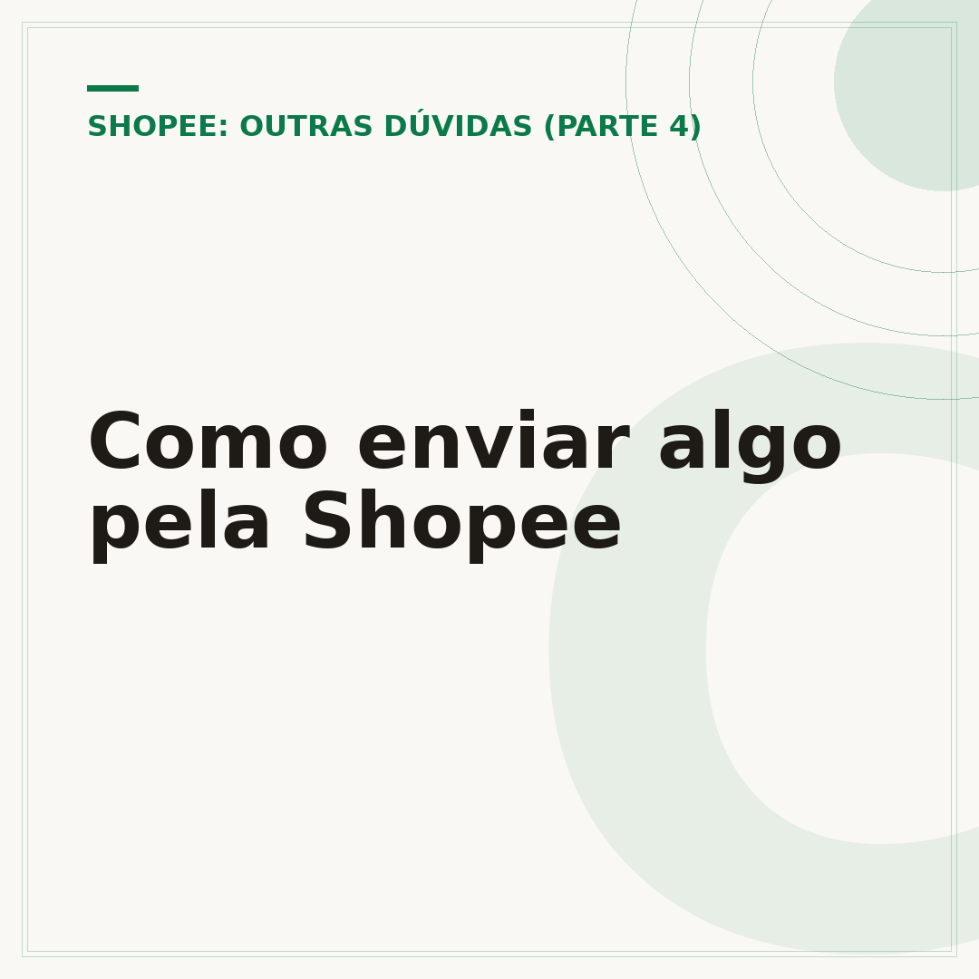 Como enviar algo pela Shopee
