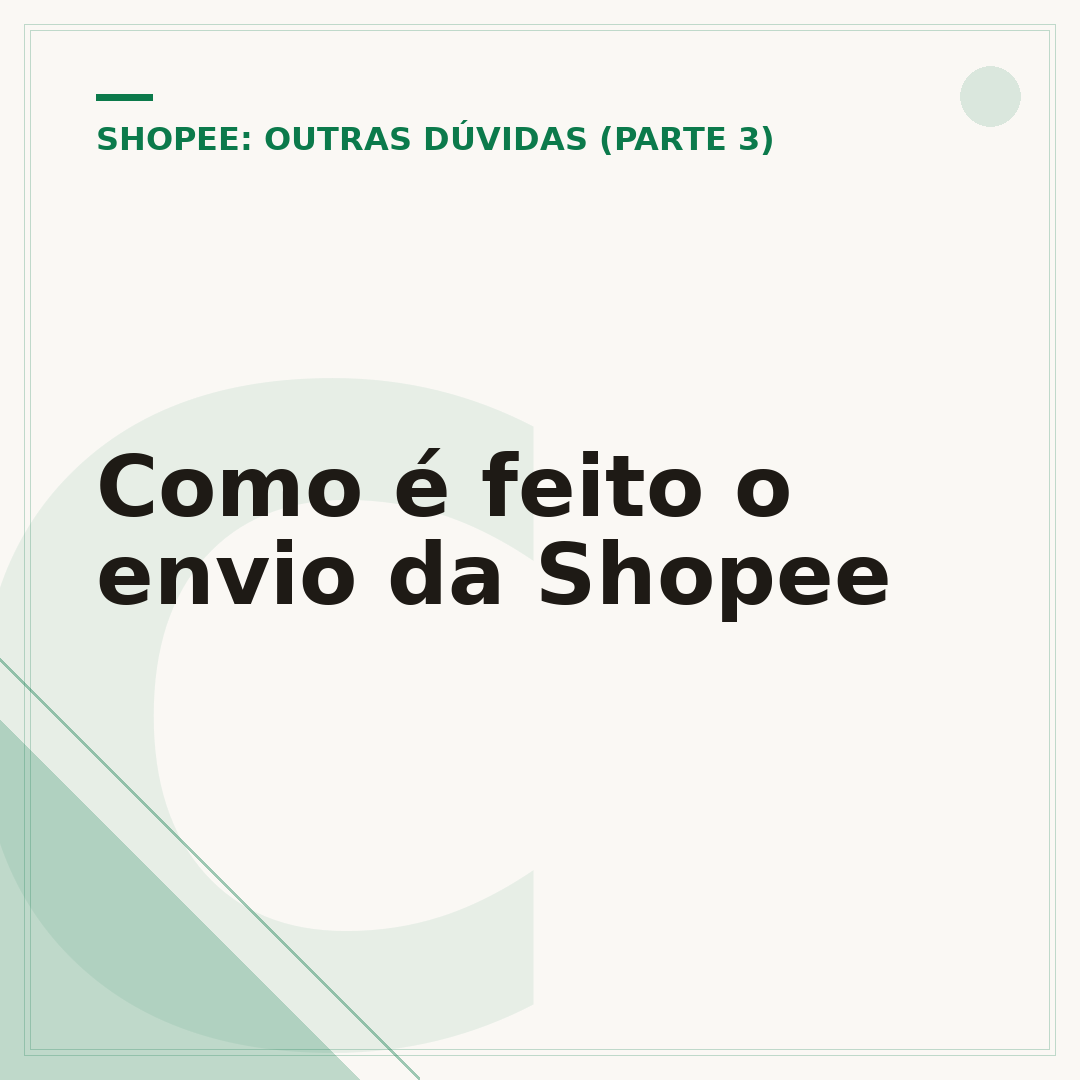 Como é feito o envio da Shopee