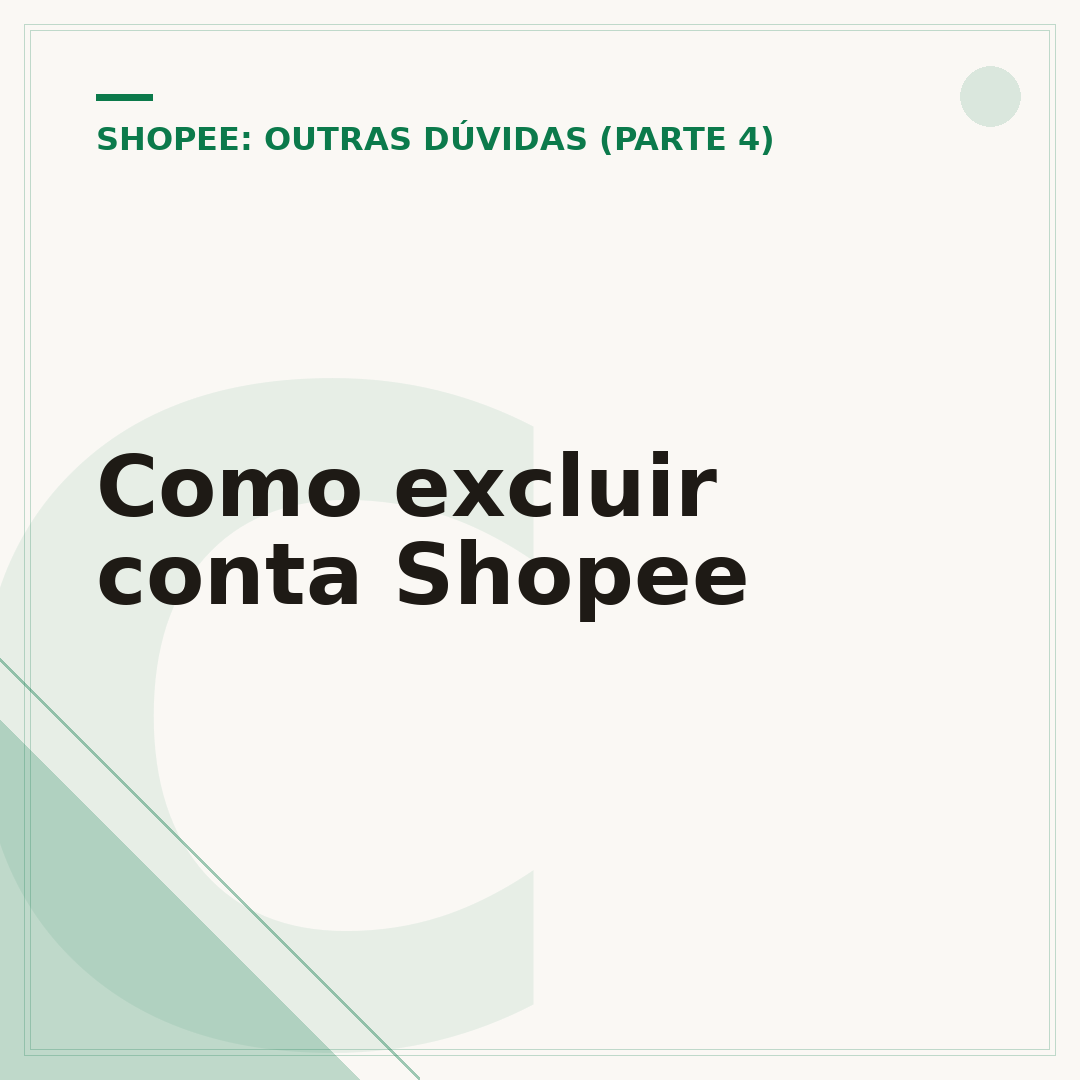 Como excluir conta Shopee