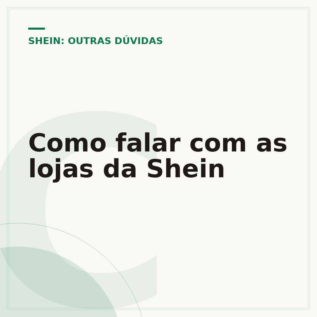 Como falar com as lojas da Shein