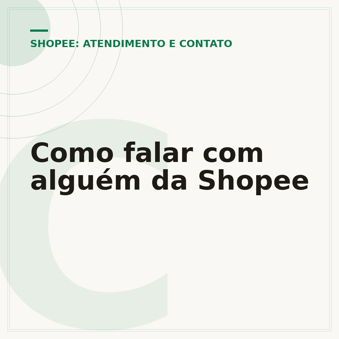 Como falar com alguém da Shopee
