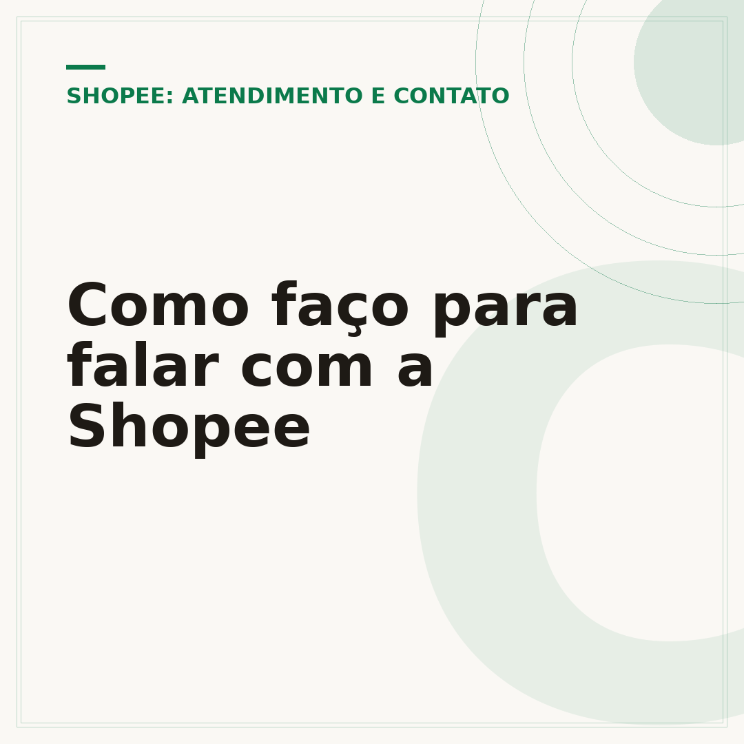 Como faço para falar com a Shopee