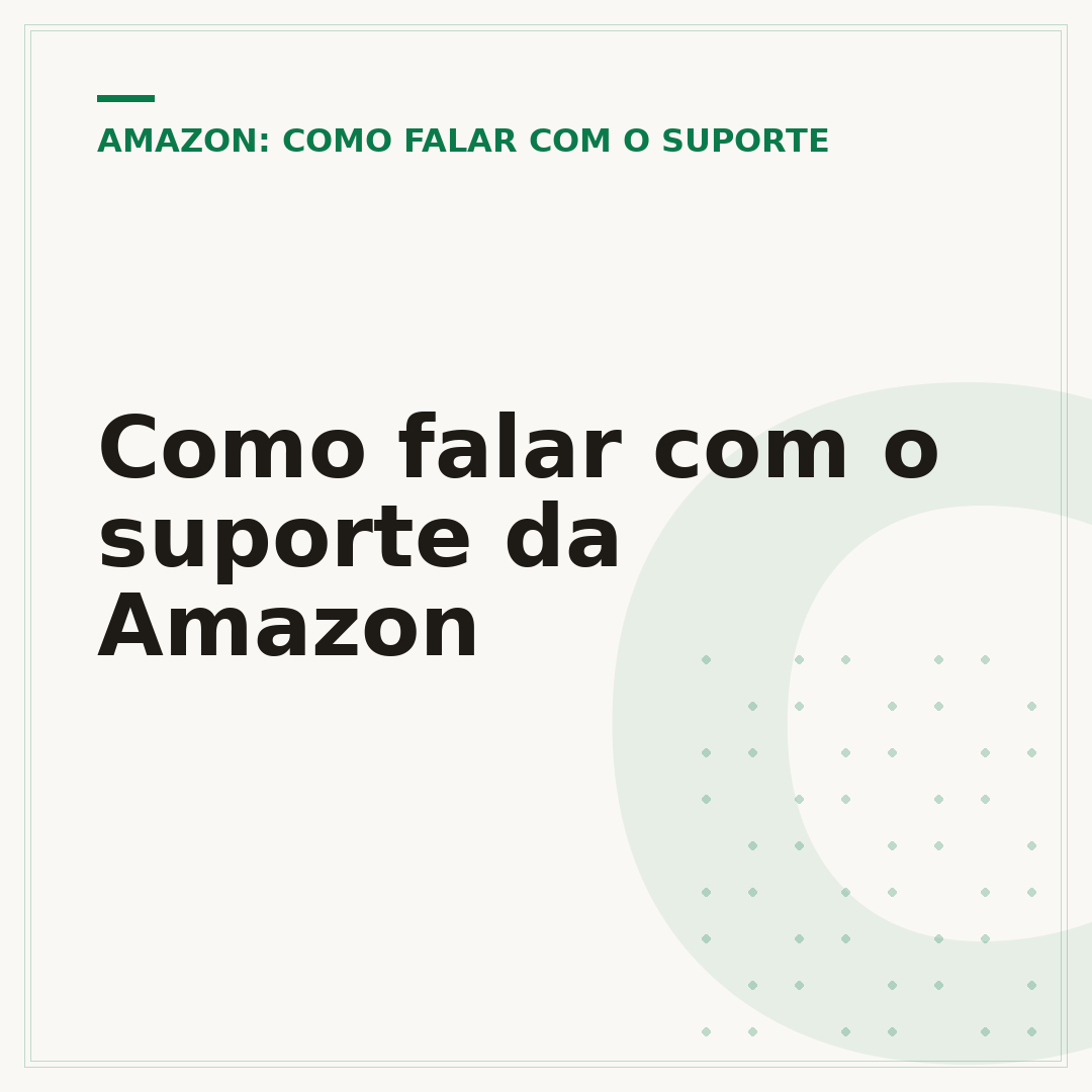 Como falar com o suporte da Amazon