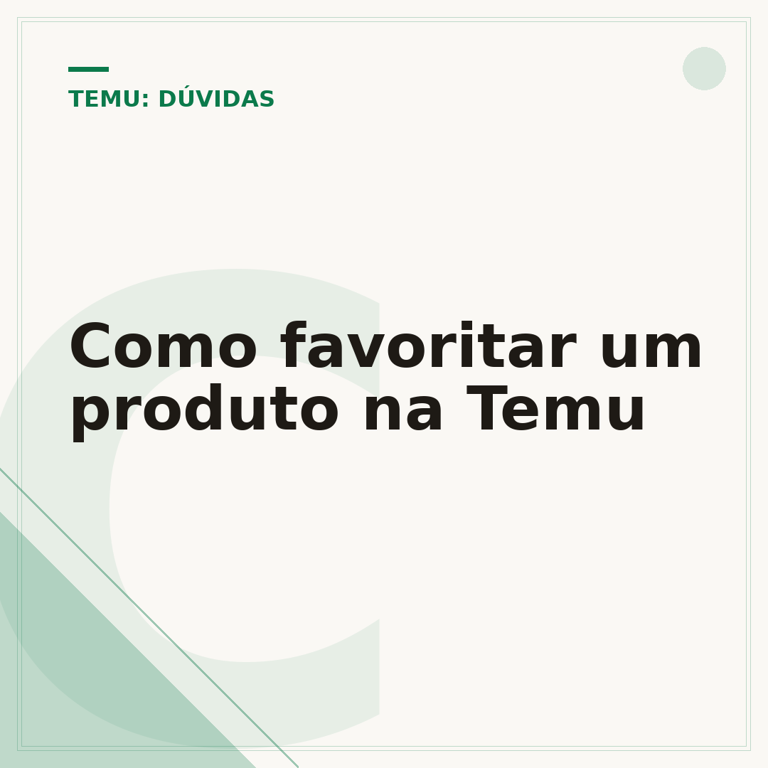 Como favoritar um produto na Temu