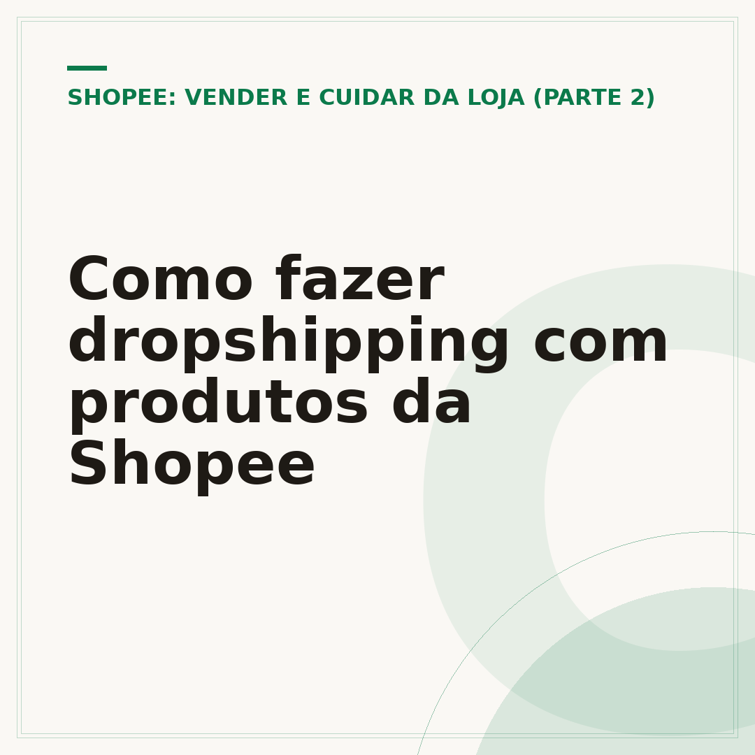 Como fazer dropshipping com produtos da Shopee